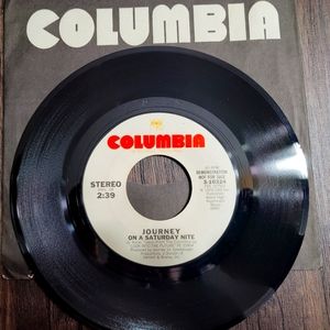 RARE DEMONSTRATION Journey "On a Saturday Nite" 45 rpm Excellent condition 🎶 🎵